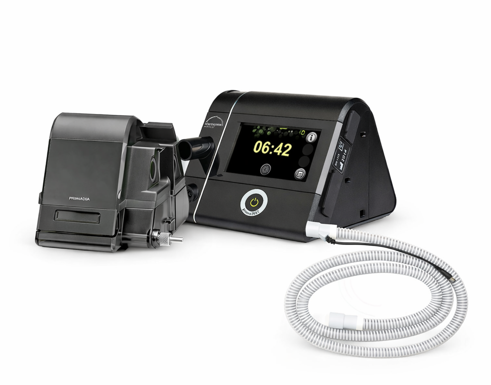 Prisma 25 ST + base humidificadora + circuito estandar + bolso de transporte +set de filtros de repuesto + telemedicina (opcional)