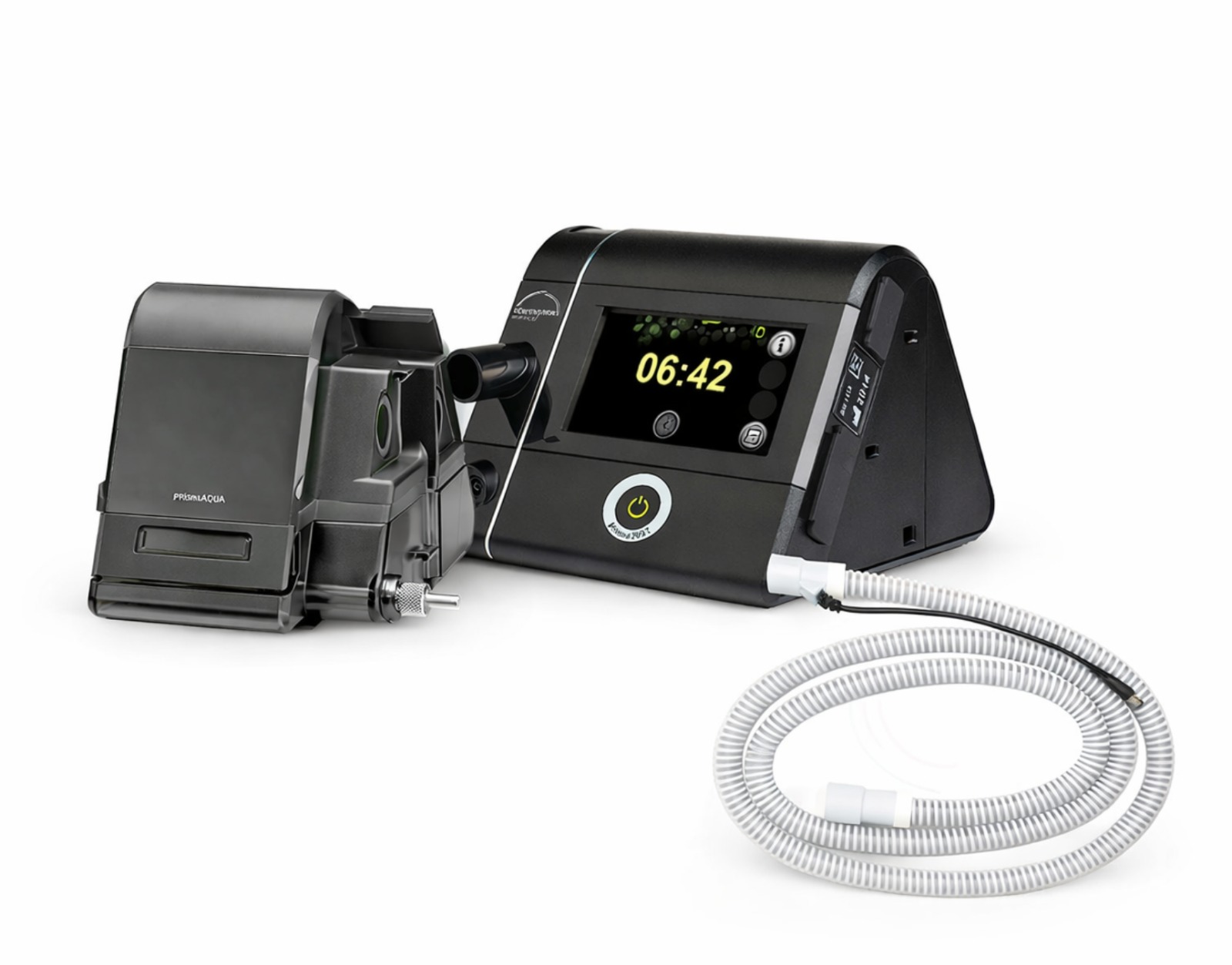 Prisma 30 ST + base humidificadora + circuito estandar + bolso de transporte +set de filtros de repuesto + telemedicina (opcional)