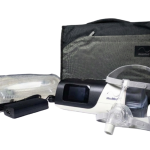 AirSense 11 + mascarilla nasal N20 + circuito calefaccionado + circuito estandar + base humidificadora + bolso de transporte + telemedicina + APP para celular