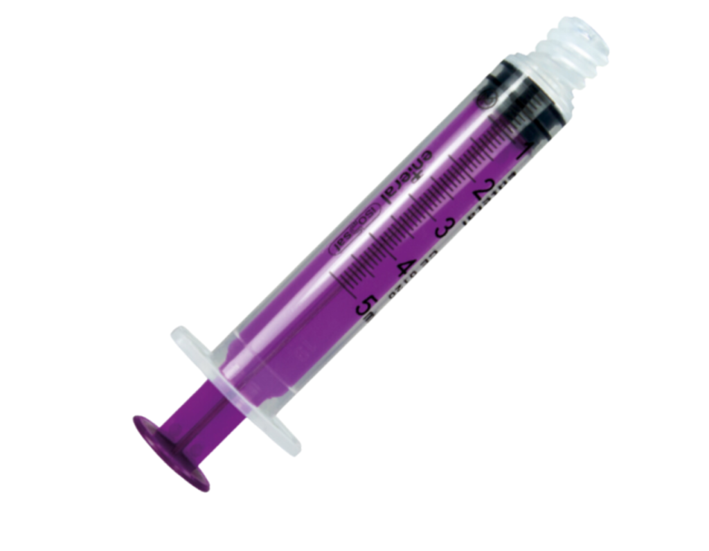 Jeringa de Alimentacion CON SISTEMA  ENFIT 5CC Punta Excentrica